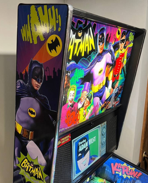 Batman 66 Pinball Machine for sale - Retro arcade game featuring Adam West's Batman.