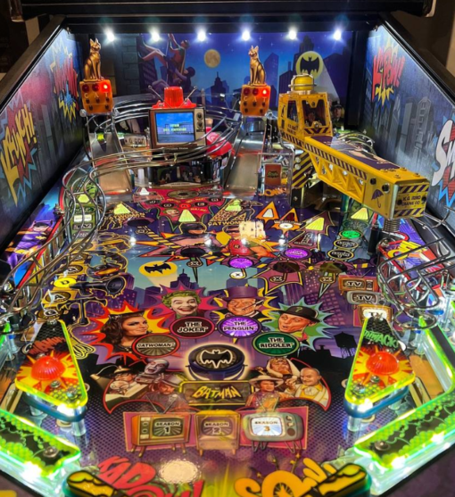 Batman 66 Pinball Machine for sale - Retro arcade game featuring Adam West's Batman.