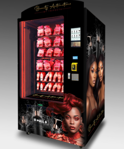 Compact beauty vending machine for sale, dispensing beauty products on the go.