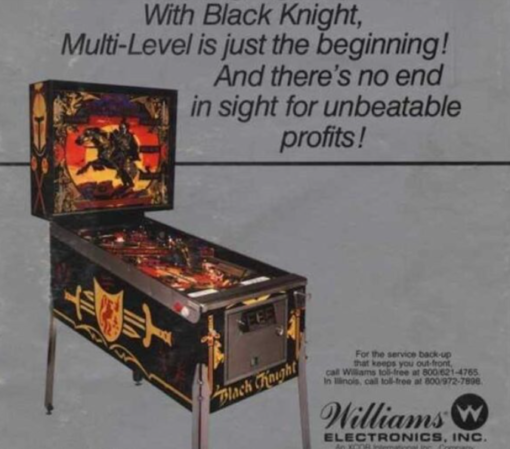 Black Knight 2000 Pinball Machine for sale - rare pinball game