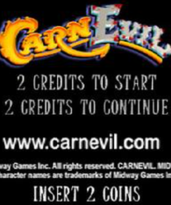 CarnEvil Arcade Machine - Iconic Horror Shooter Game for Sale