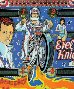 Evel Knievel Pinball Machine – Retro Arcade Game for Sale