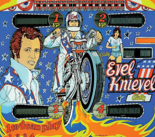 Evel Knievel Pinball Machine – Retro Arcade Game for Sale