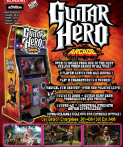 Guitar Hero Arcade Machine for sale - authentic and fully functional