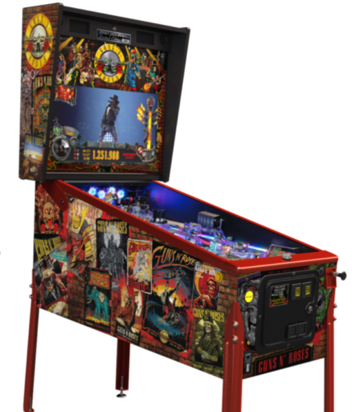 Guns N Roses Pinball Machine for sale – high-quality pinball game with rock 'n' roll design