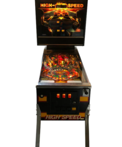 Modern high-speed pinball machine featuring advanced technology and sleek design