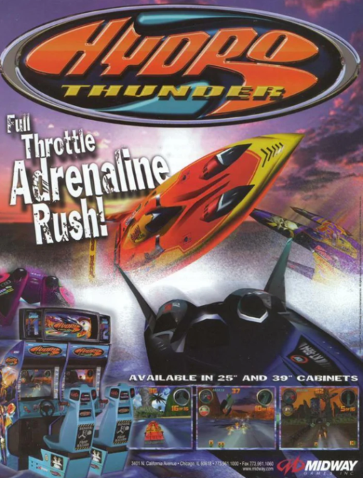 Hydro Thunder Arcade Machine – authentic 90s arcade experience