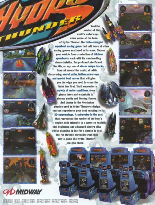 Hydro Thunder Arcade Machine – authentic 90s arcade experience