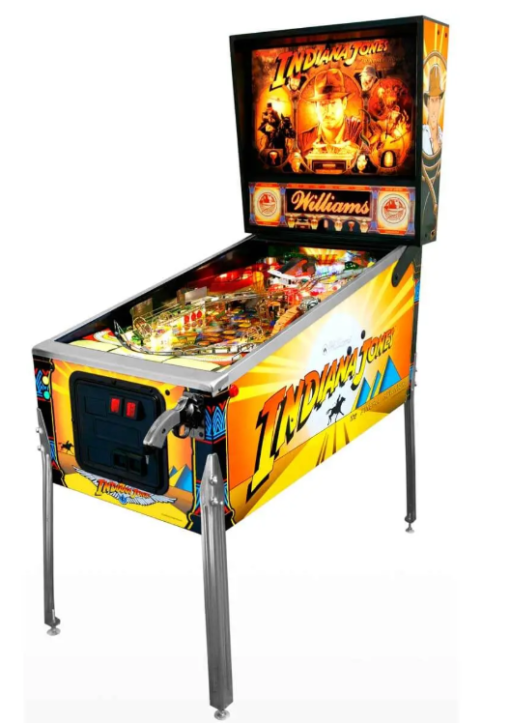 Indiana Jones Pinball Machine for sale – classic arcade game with iconic artwork and gameplay