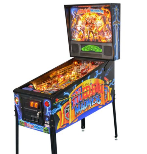 Medieval Madness Pinball Machine for sale – classic arcade game with vibrant artwork