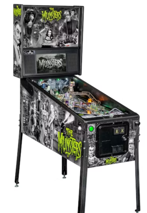 Retro Munsters Pinball Machine for sale – perfect for collectors and fans of The Munsters TV show