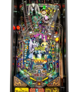 intage Munsters Pinball Machine for sale, featuring iconic characters and retro design