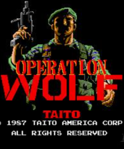 Authentic 1980s Operation Wolf Arcade Machine for sale – iconic shooter game