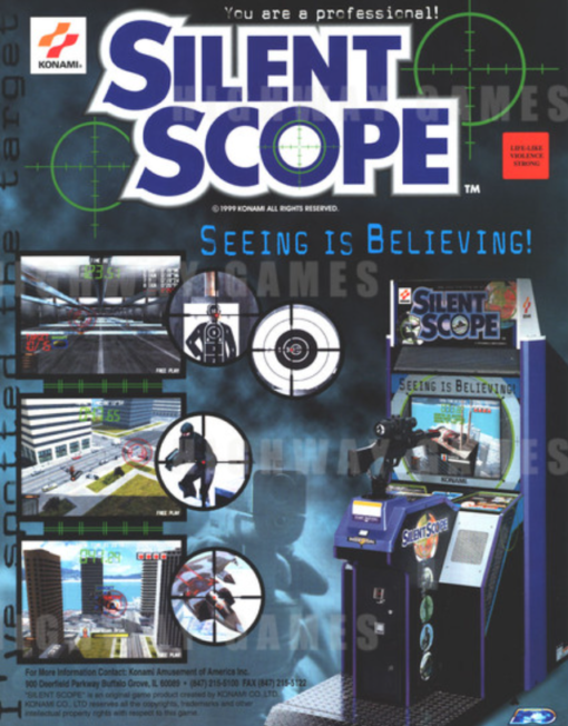 Silent Scope Arcade Machine for sale - iconic 90s shooting game