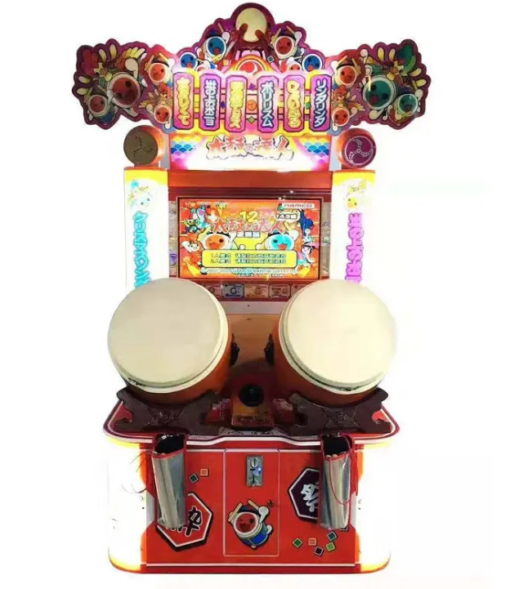 Taiko No Tatsujin rhythm game arcade cabinet - great condition and ready to play