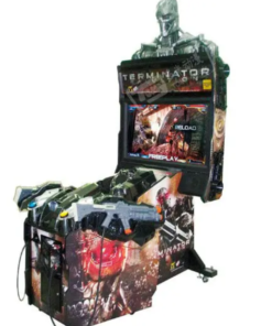 Close-up of the Terminator Salvation Arcade Machine controls, perfect for action-packed gameplay