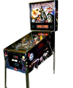 Vintage Harley Davidson Pinball Machine for collectors – authentic arcade experience.