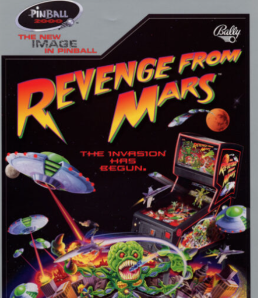 Revenge From Mars Pinball Machine for Sale | Classic Arcade Gaming