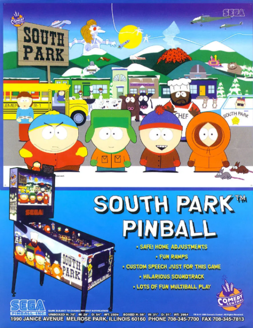 South Park Pinball Machine for Sale | Limited Edition Collectibles