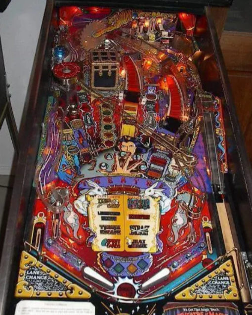 Theater of Magic pinball machine for sale - iconic magic-themed gameplay and design.