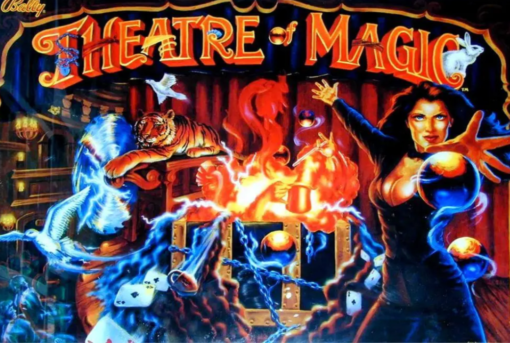 Theater of Magic pinball machine for sale - iconic magic-themed gameplay and design.