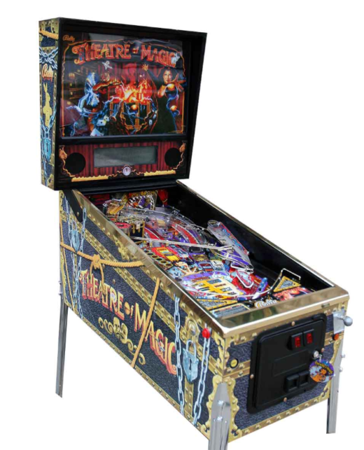 Theater of Magic pinball machine for sale - classic Bally game with magic-themed artwork.