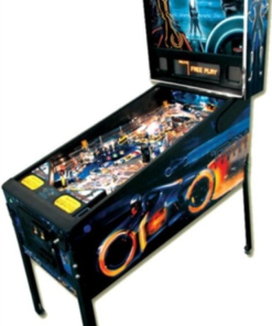 Tron Pinball Machine for sale – a classic arcade game with glowing neon lights and retro design