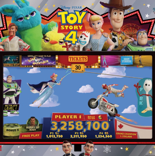 Toy Story 4 Pinball Machine – Buzz, Woody & Friends Arcade Game